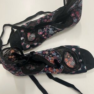 Coach +Tabitha Simmons Floral Lace-Up Women's Sandal